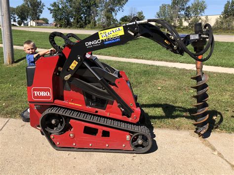 mini excavator auger attachment rental|backhoe post hole auger attachment.